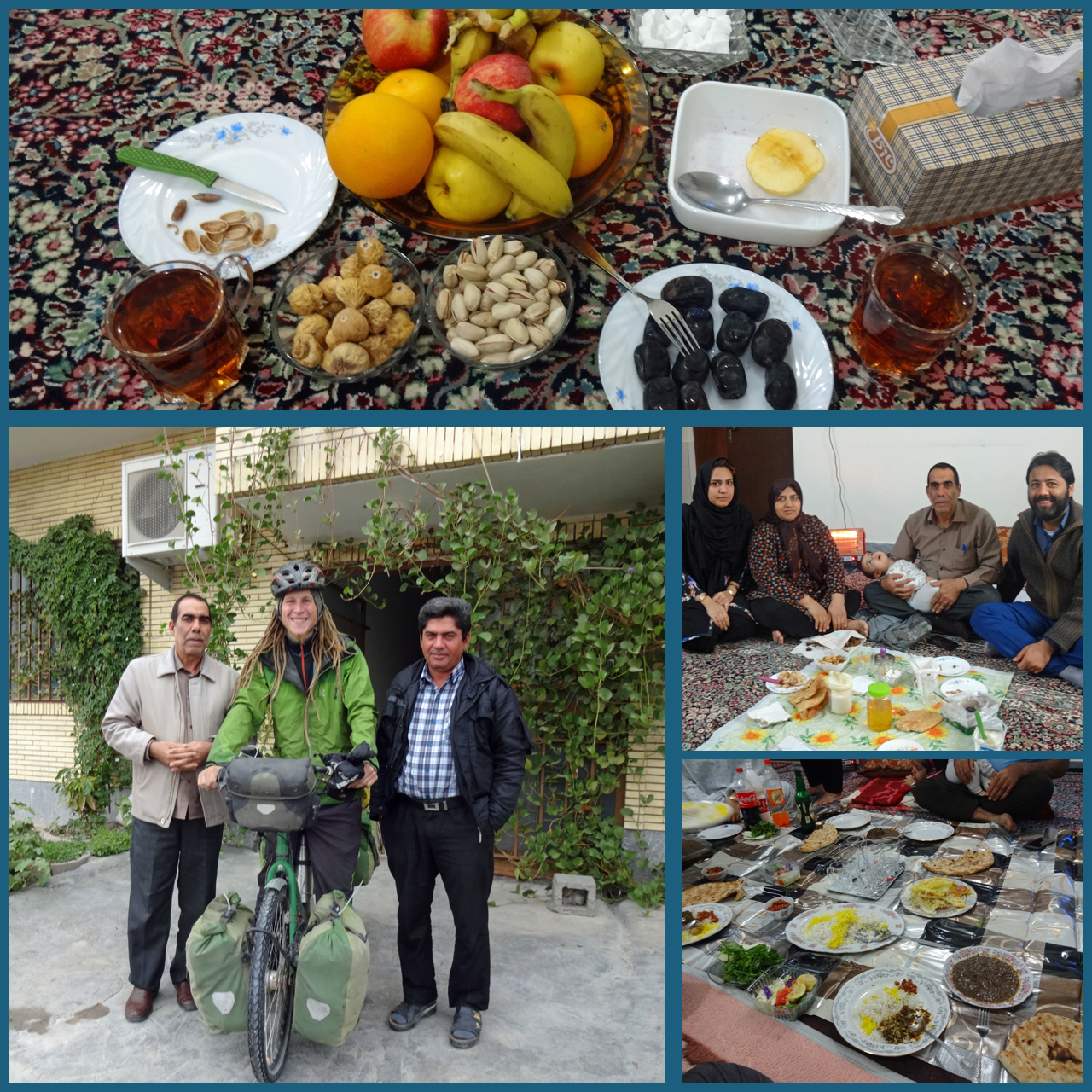 Ein weiteres Mal wurde ich im Iran von einer Familie eingeladen.