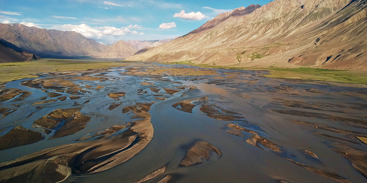 Wakhan-Fluss in Afghanistan