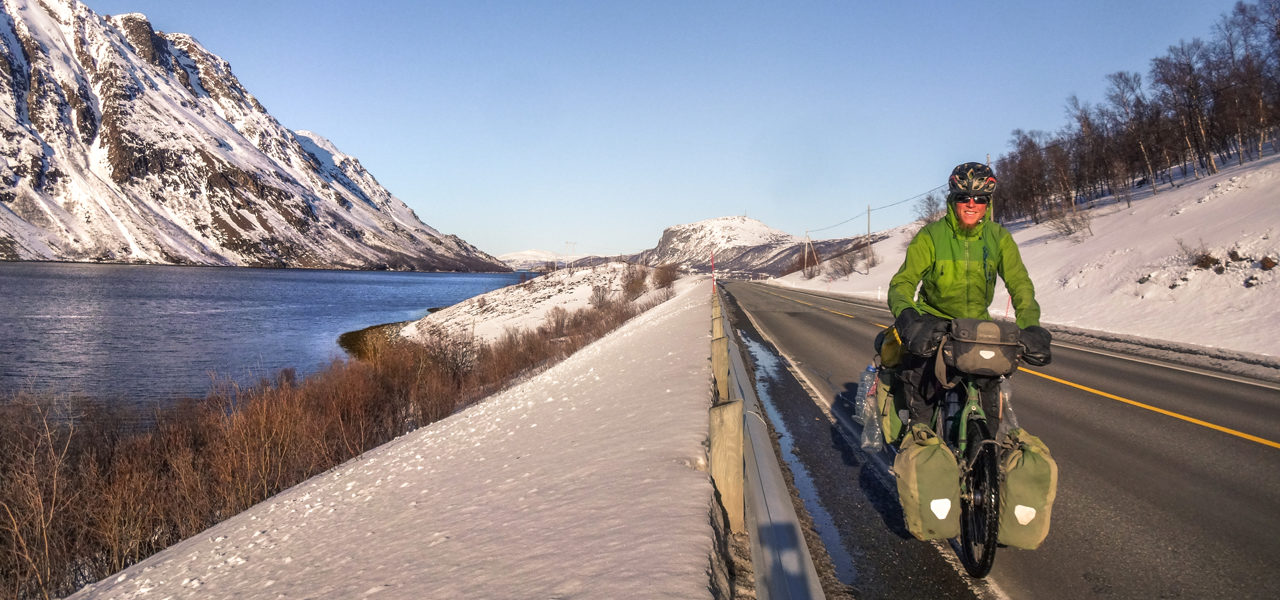 Cycling in the north of Norway