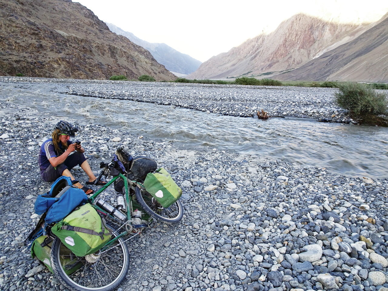 The first of four big rivers on the way to Sarhad