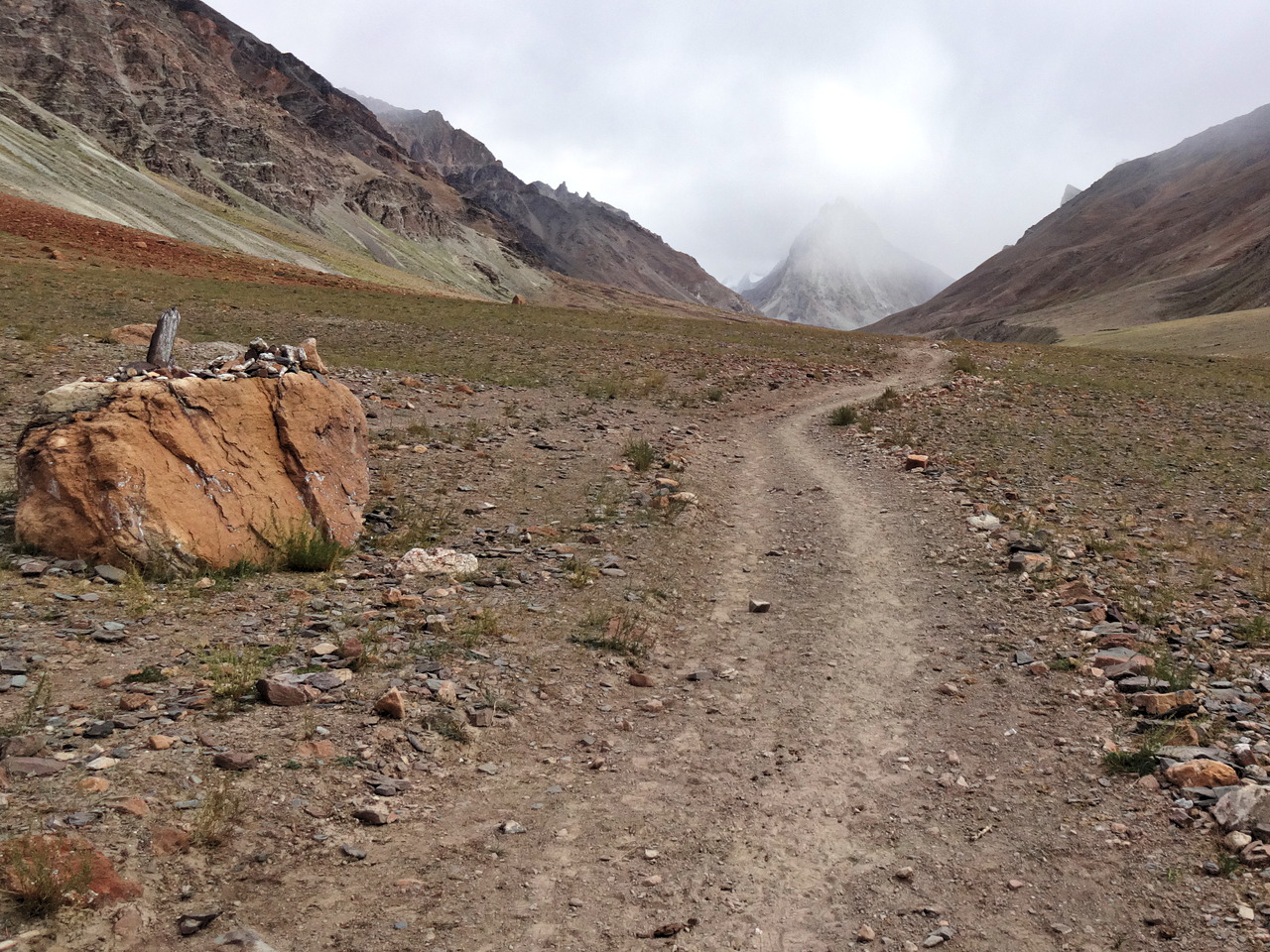 Fahrbarer Abschnitt auf dem Wanderweg