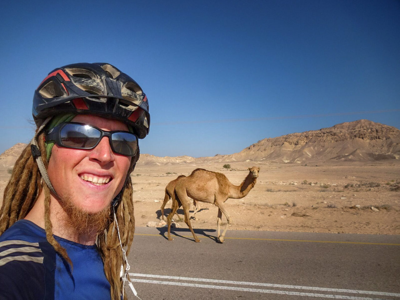 Selfie with a camel in Oman