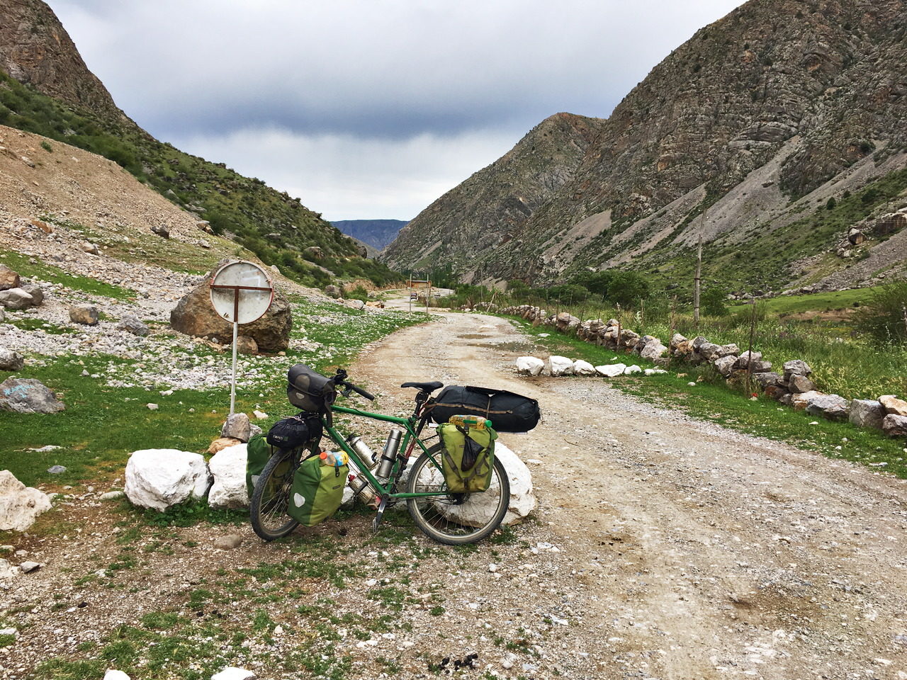 Couldn't continue at a Kyrgyz checkpoint
