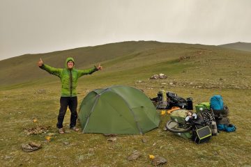 Zelt Venus II Extreme von Exped in einem Sturm