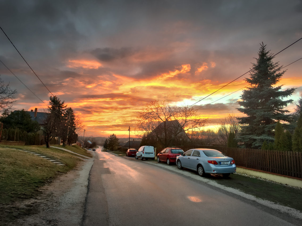 Sonnenuntergang in Ungarn