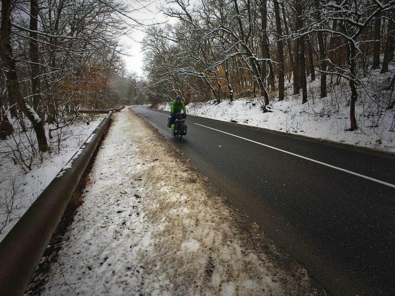 Leichter Schneeregen