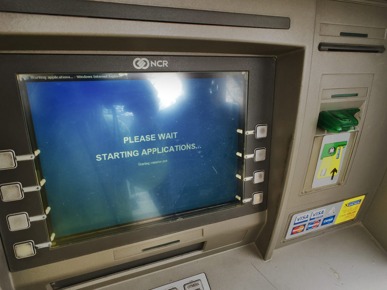 Crashed ATM