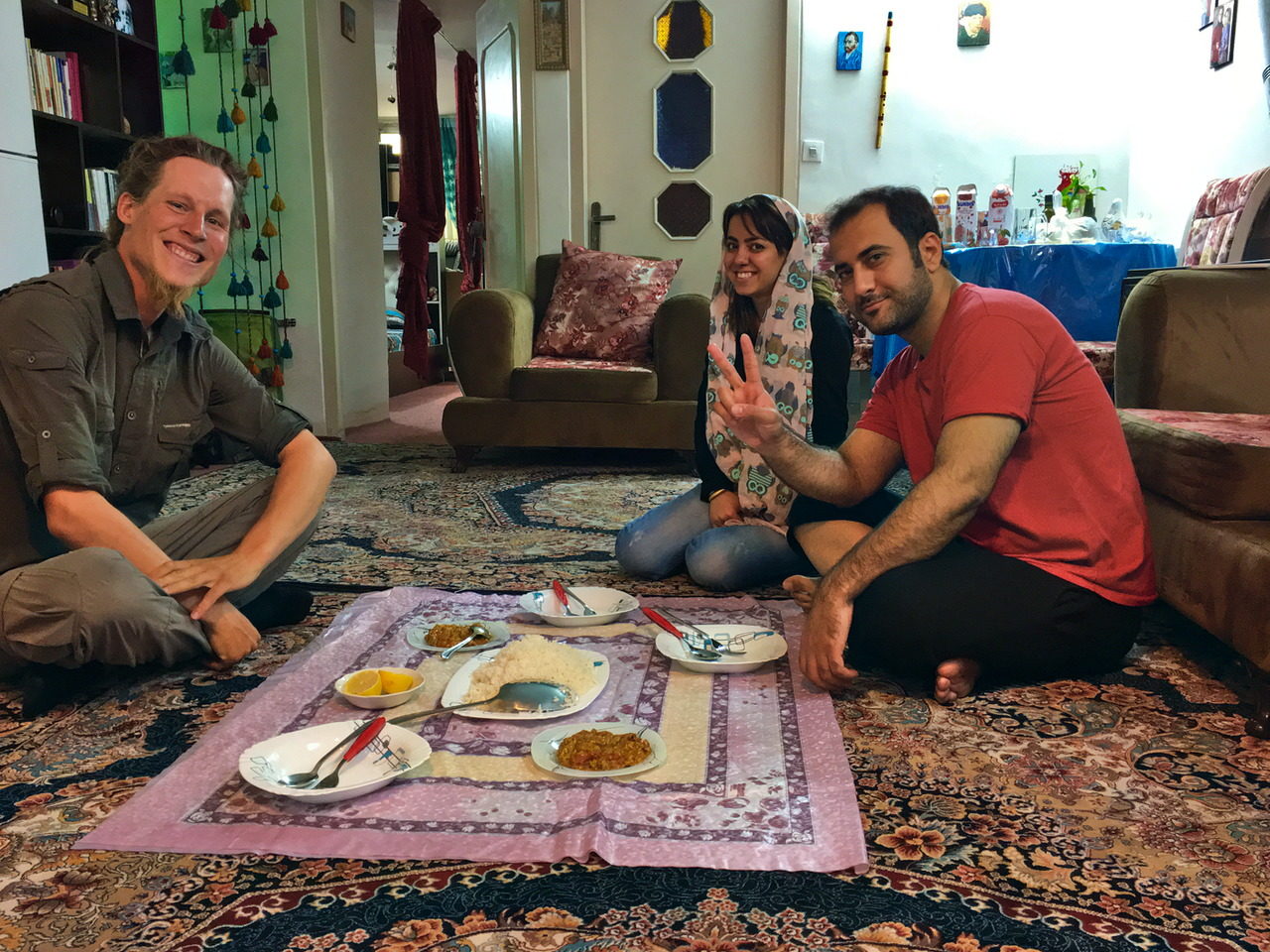 Visiting my friends in Tehran