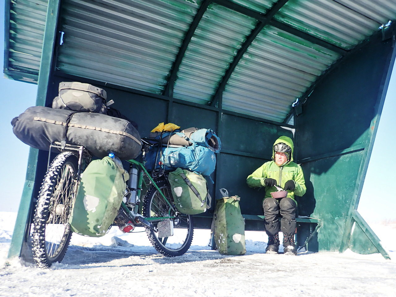 Lunch break in Siberia