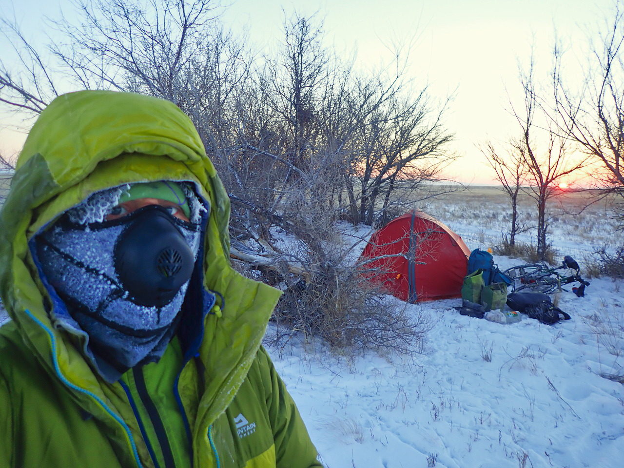 The temperature fell below - 30 Degrees in Kazakhstan